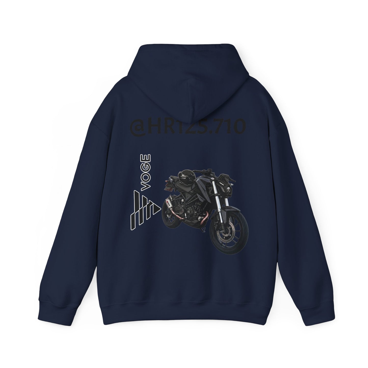@HR125.710 Custom Hoodie — Vogue Bike Design with Rider Graphic