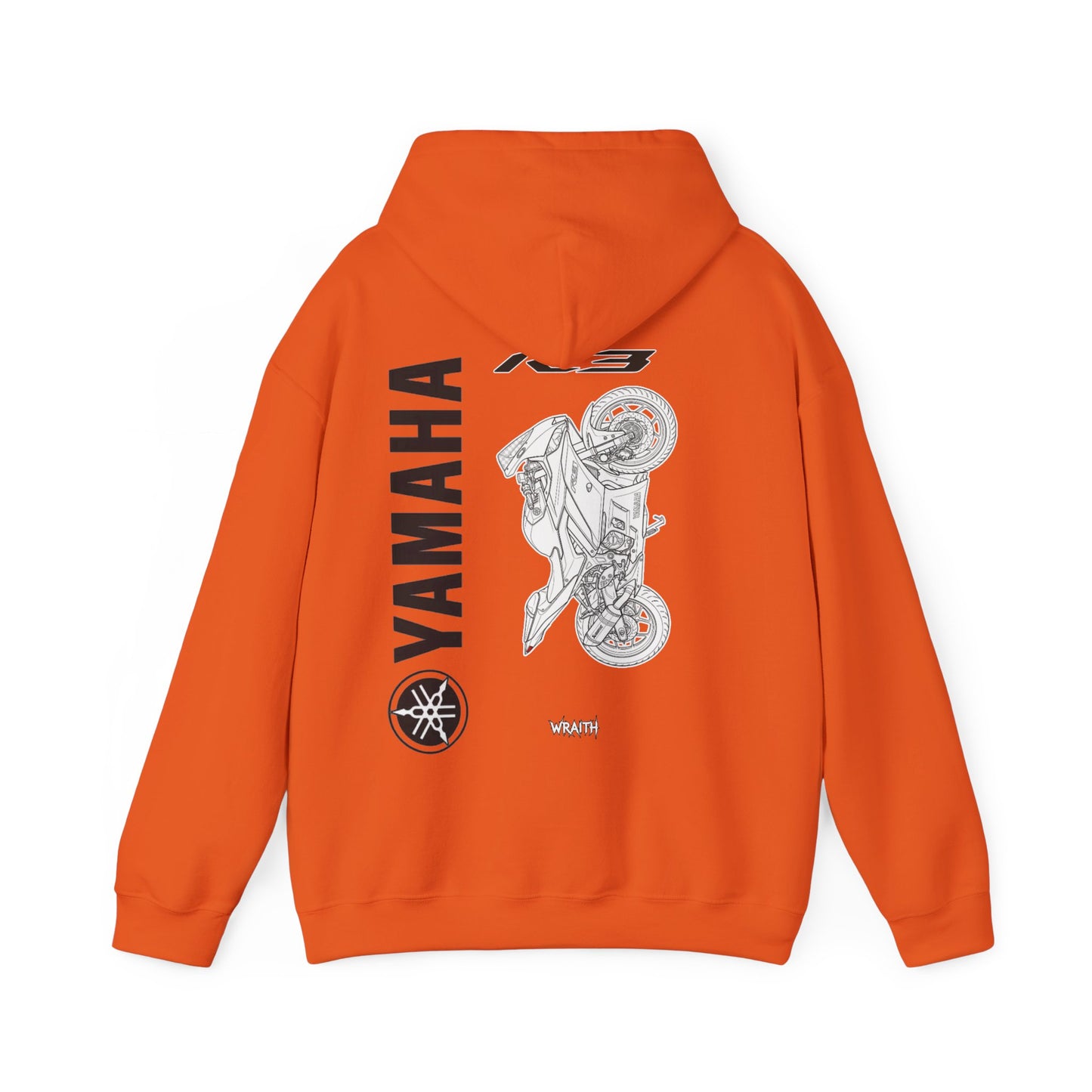 Yamaha R3 Motorcycle Hoodie — Graphic Rider Sweatshirt