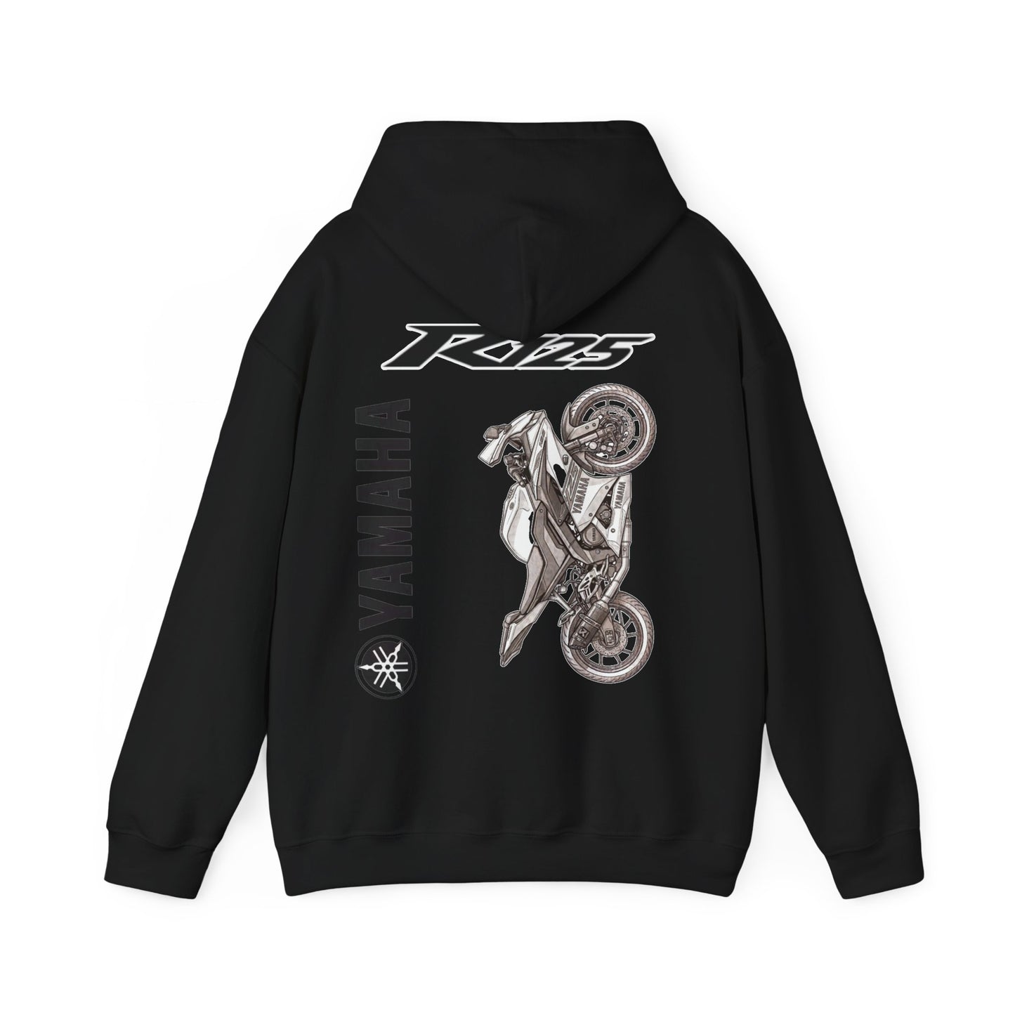 Yamaha R125 Motorcycle Hoodie | R125 Logo Back Print