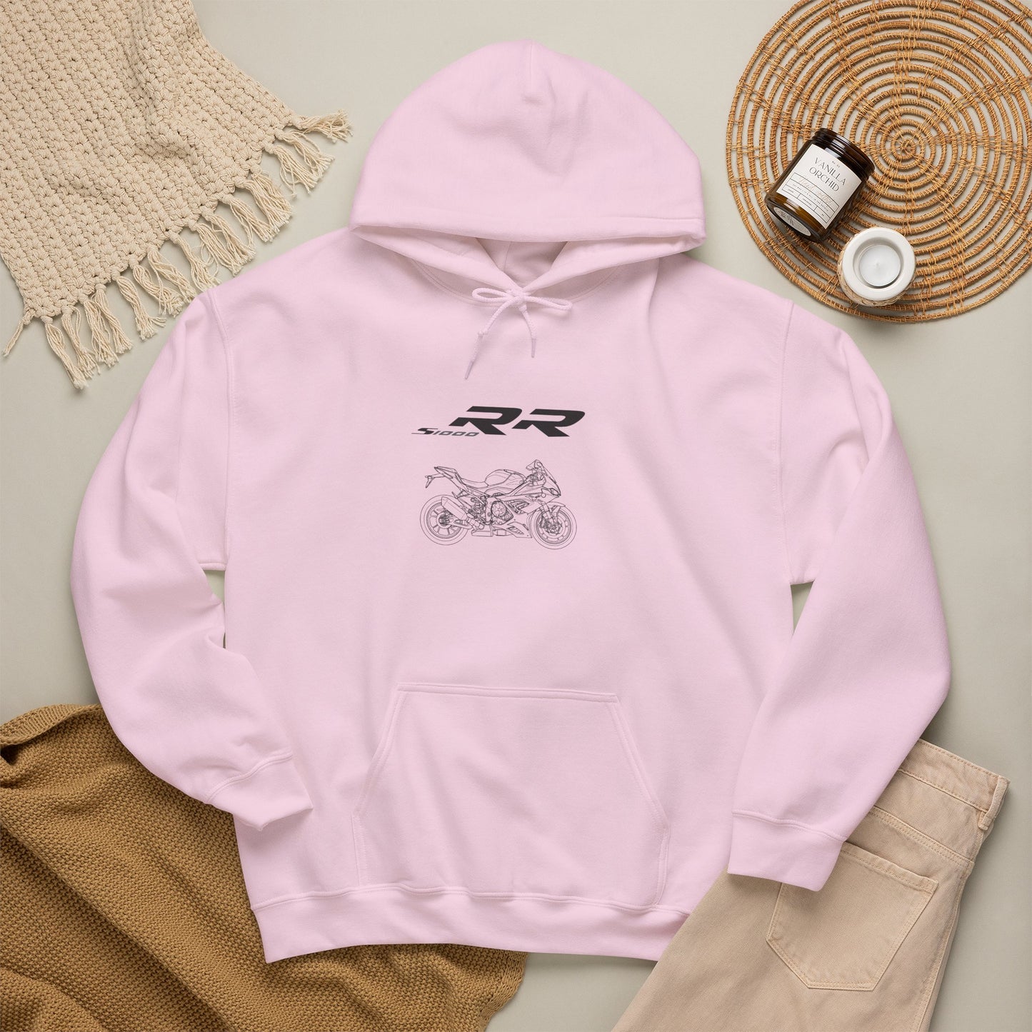 BMW S1000RR Motorcycle Hoodie | Sportbike Line Art Sweatshirt