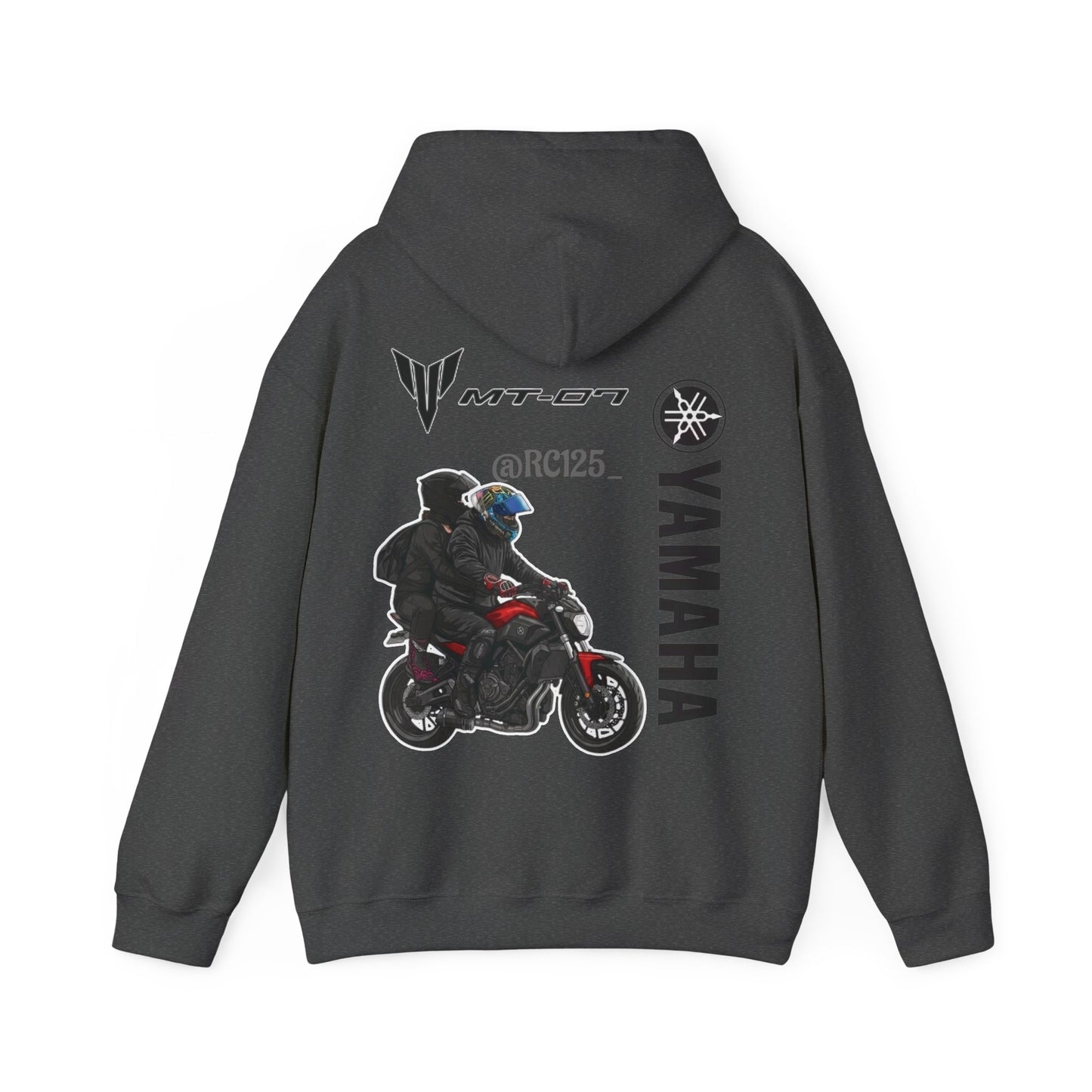 Yamaha MT-07 Rider Hoodie — MT07 RC125 Motorcycle Graphic Sweatshirt