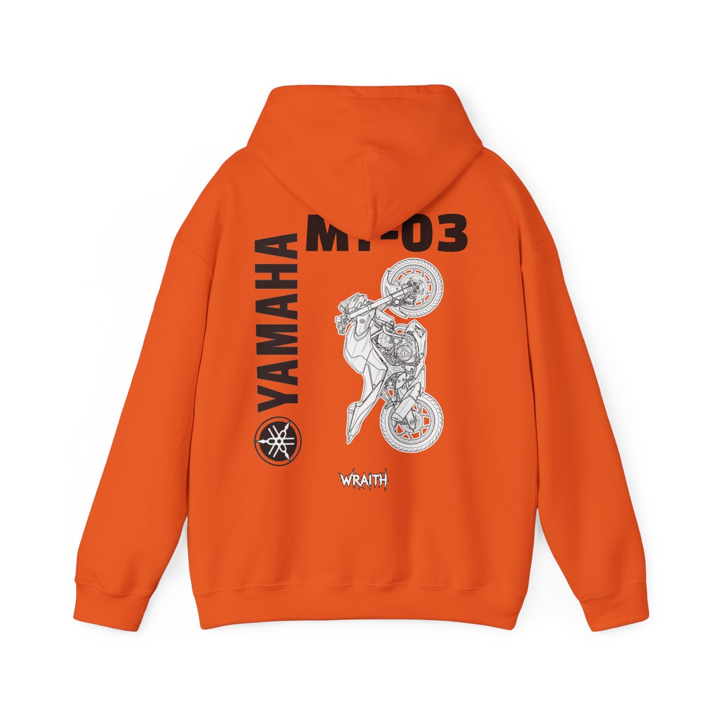 Yamaha MT-03 Motorcycle Graphic Hoodie - Rider Stunt Logo Pullover
