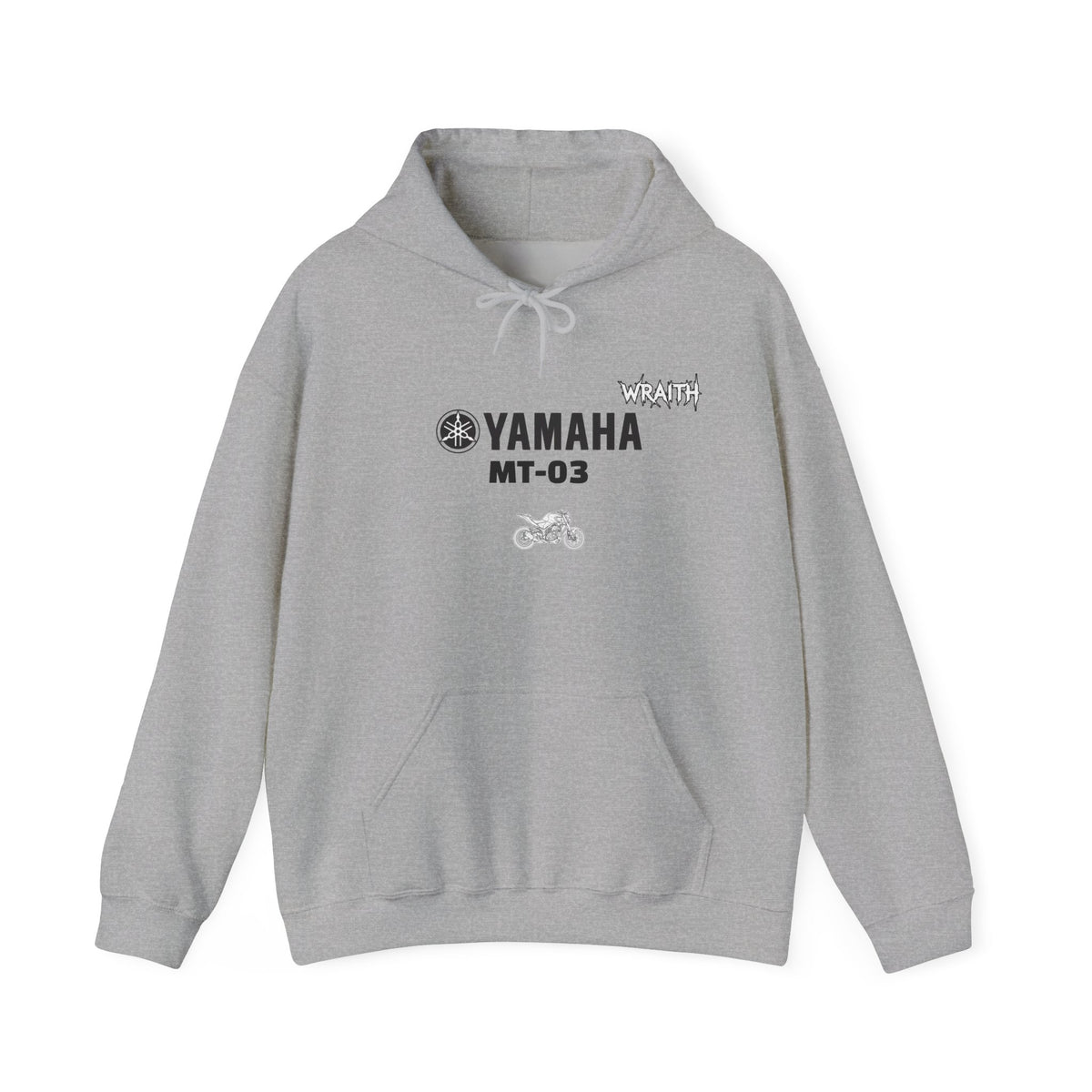 Yamaha MT-03 Motorcycle Graphic Hoodie - Rider Stunt Logo Pullover