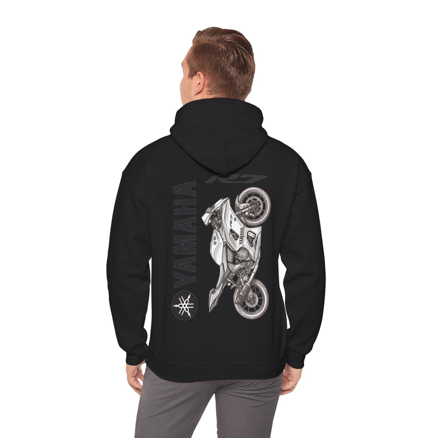 Yamaha R7 sportbike Hoodie | Yamaha logo motorcycle sweatshirt