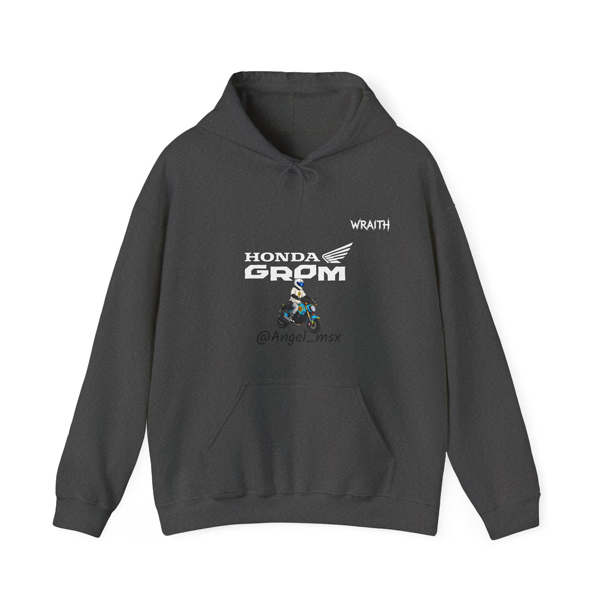 Honda Grom Hoodie — @Angel_msx Motorcycle Graphic Pullover