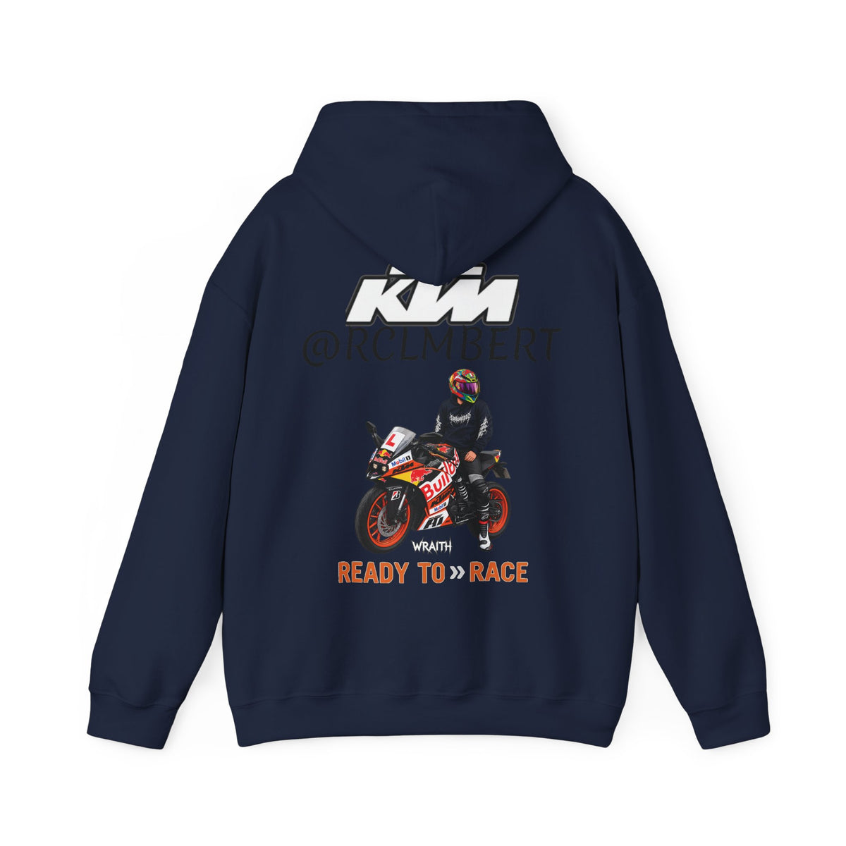 @RLCMBERT RC 125Ready to Race Motorcycle Hoodie | Racing Bike Graphic Pullover
