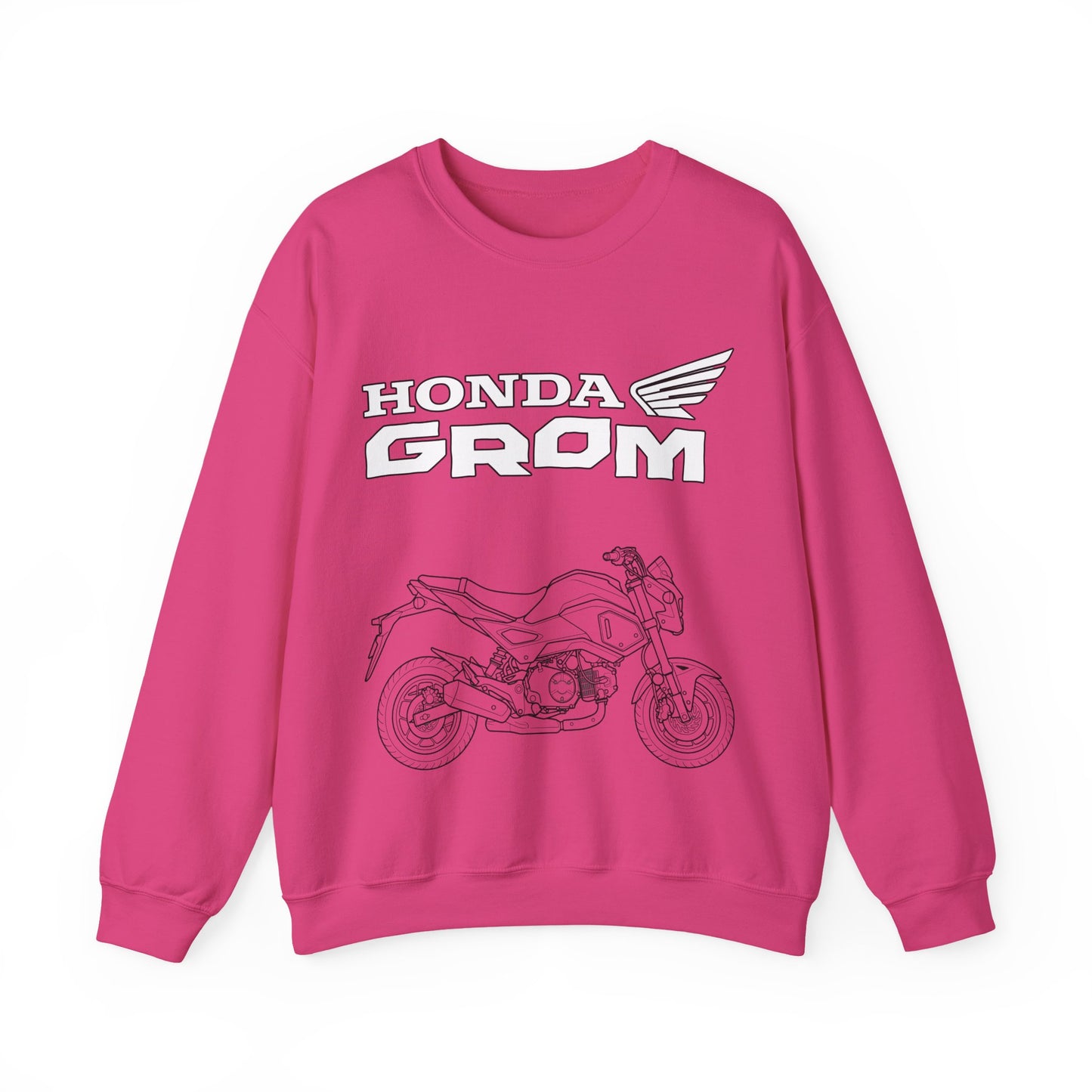 Honda Grom Outline Motorcycle Crewneck Sweatshirt | Moto Graphic