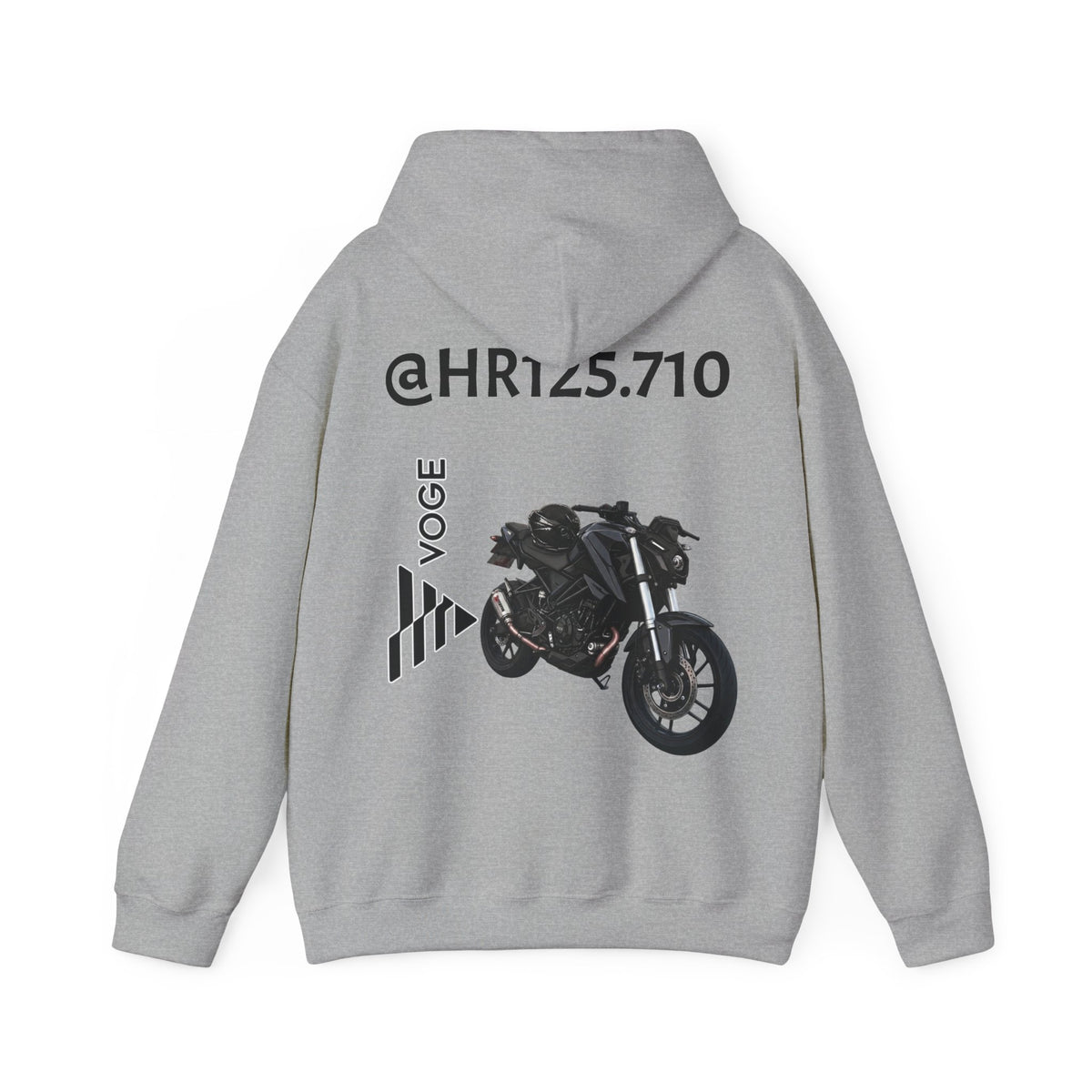 @HR125.710 Custom Hoodie — Vogue Bike Design with Rider Graphic