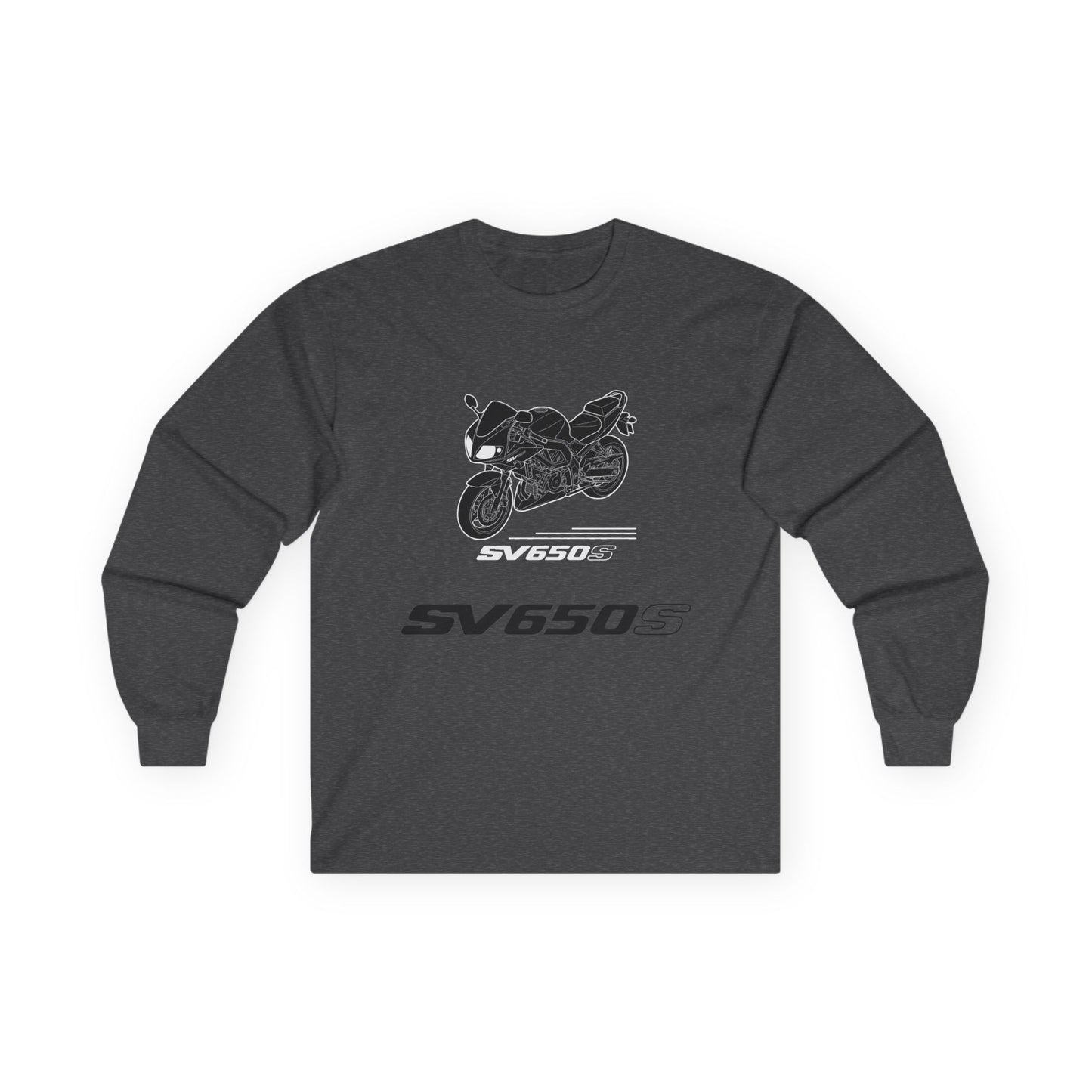 SV650S Motorcycle Illustration Long Sleeve Tee | Sportbike SV 650 S Shirt
