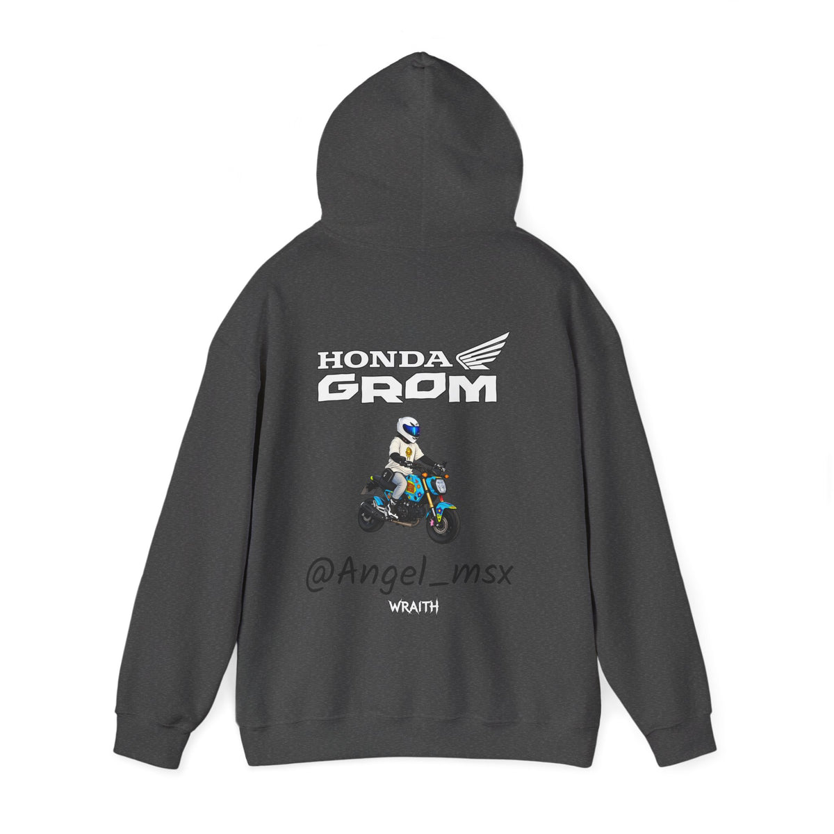 Honda Grom Hoodie — @Angel_msx Motorcycle Graphic Pullover