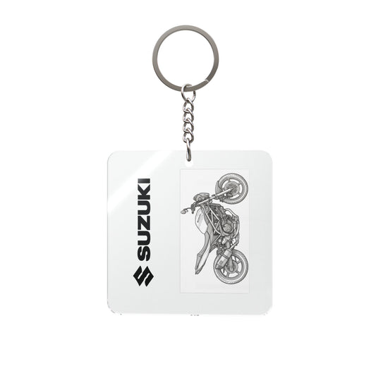 2017+ sv650 Square Keychain