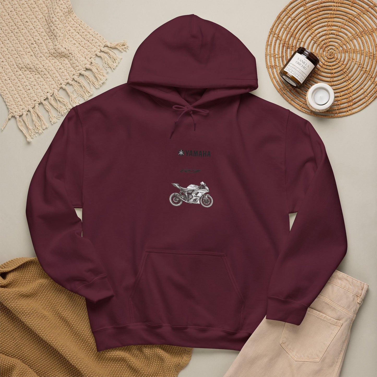 Yamaha R7 sportbike Hoodie | Yamaha logo motorcycle sweatshirt
