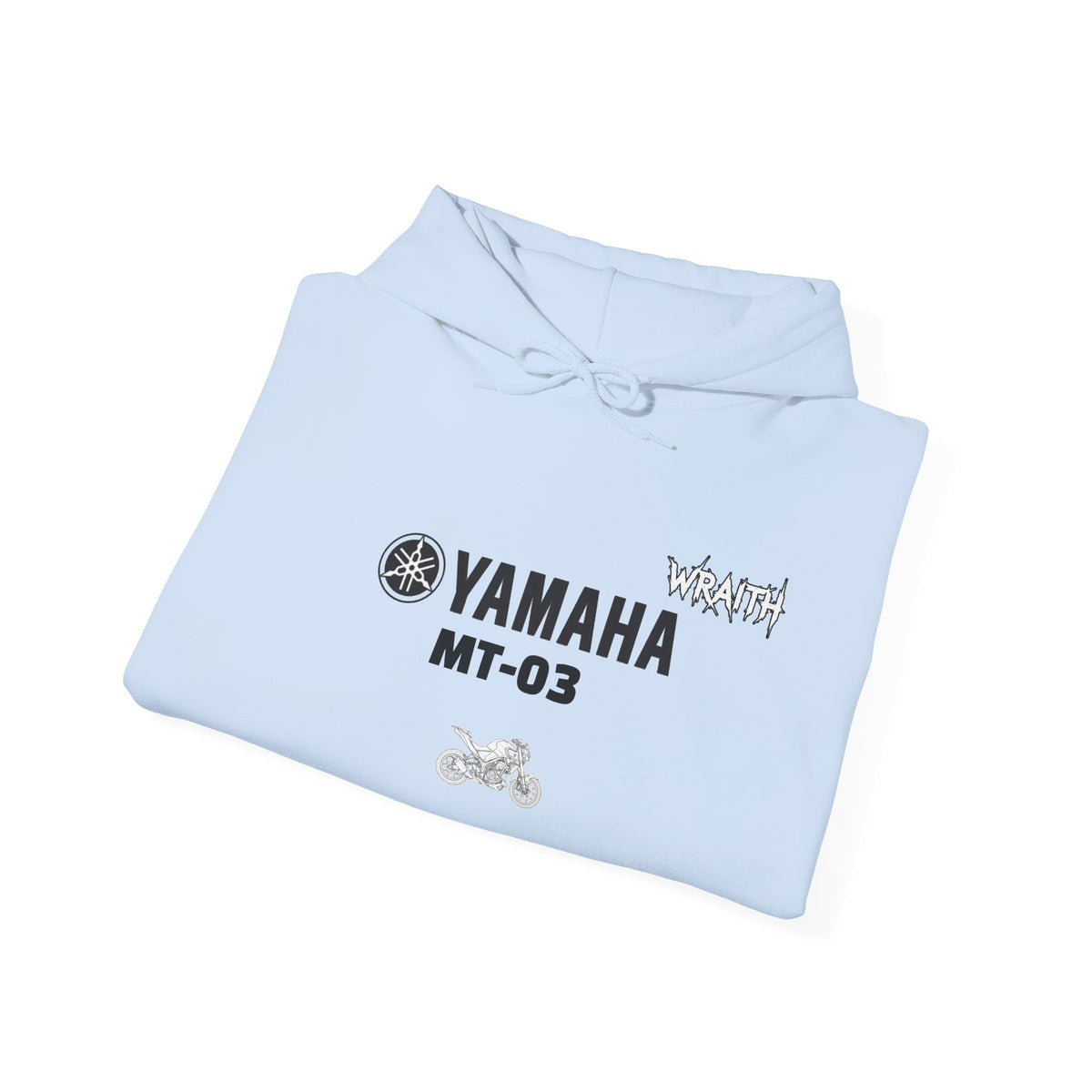 Yamaha MT-03 Motorcycle Graphic Hoodie - Rider Stunt Logo Pullover
