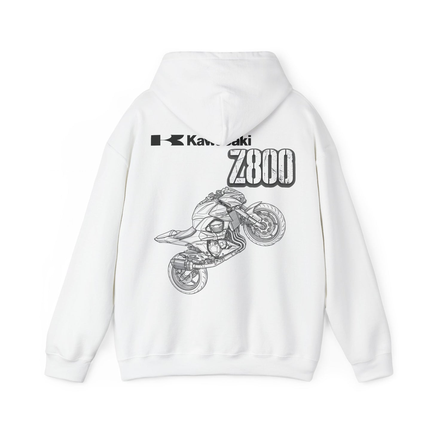 Kawasaki Z800 Motorcycle Hoodie | Z800 Sportbike Graphic