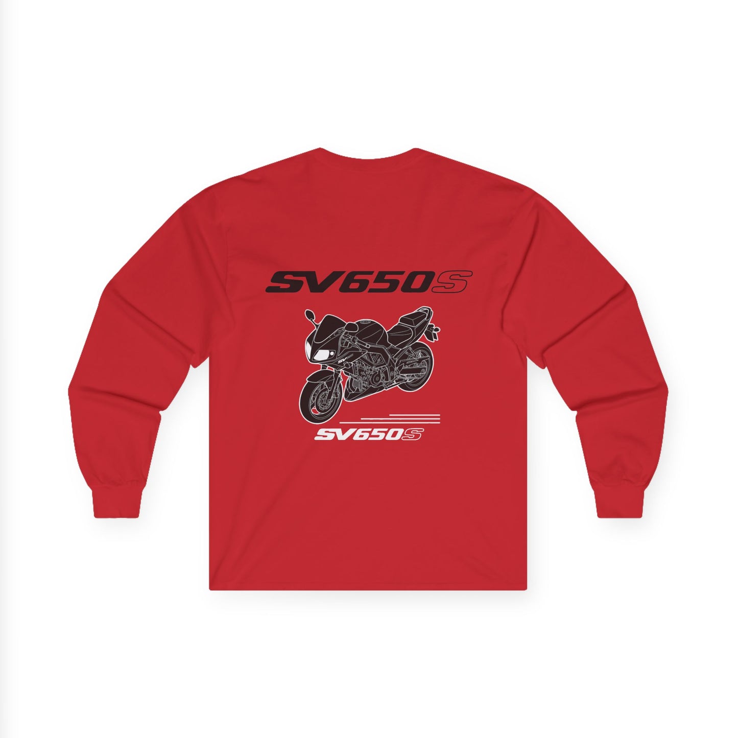 SV650S Motorcycle Illustration Long Sleeve Tee | Sportbike SV 650 S Shirt