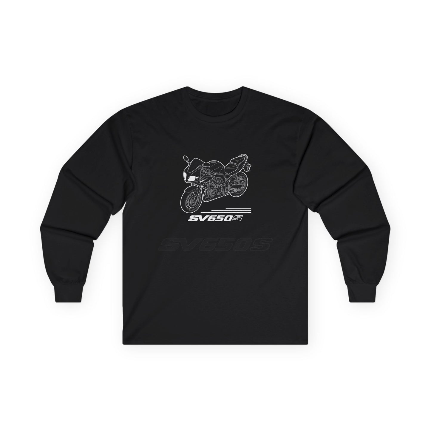 SV650S Motorcycle Illustration Long Sleeve Tee | Sportbike SV 650 S Shirt