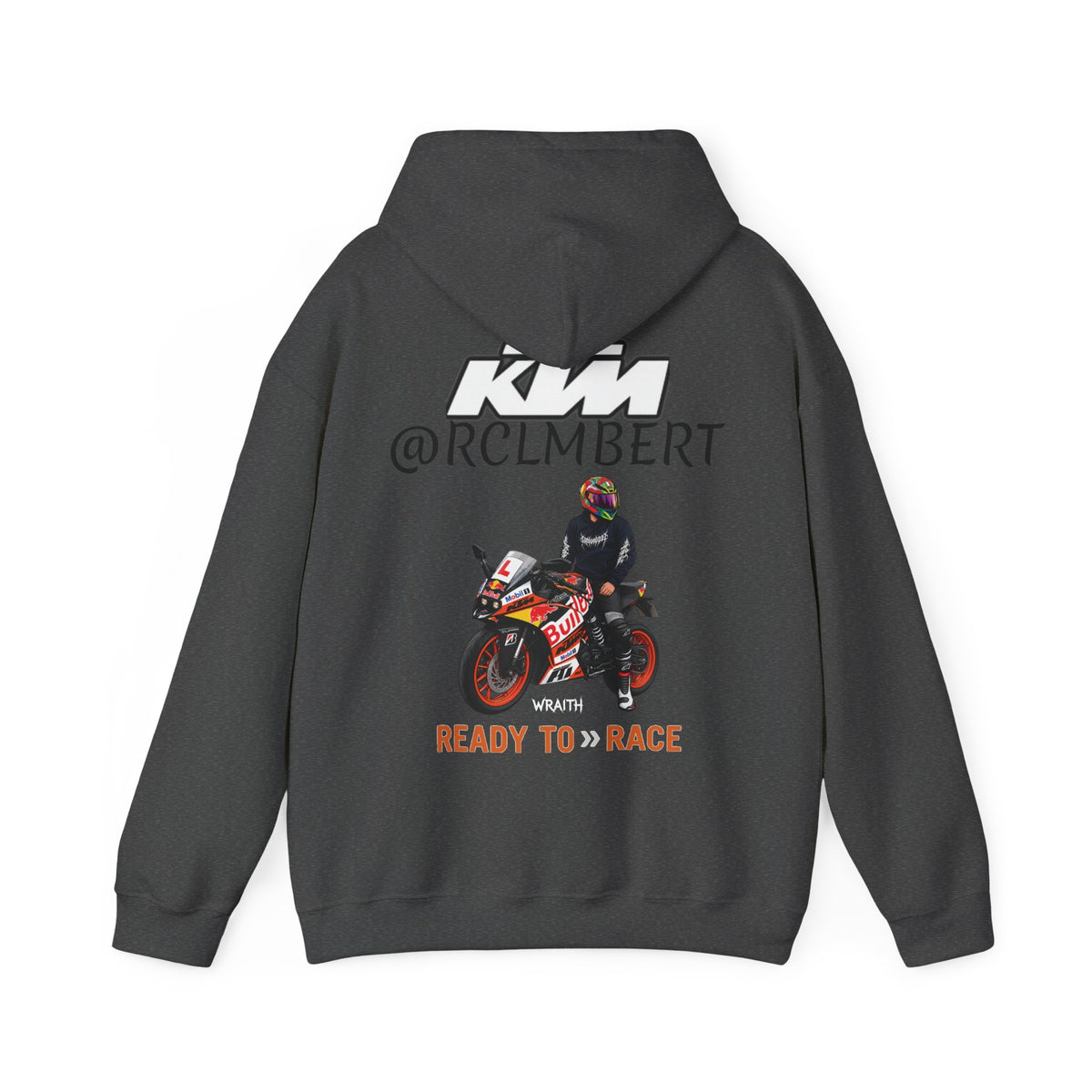 @RLCMBERT RC 125Ready to Race Motorcycle Hoodie | Racing Bike Graphic Pullover