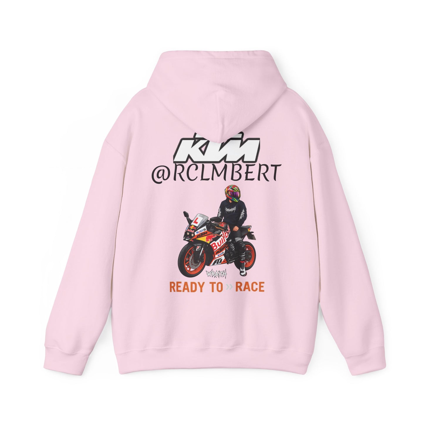 @RLCMBERT RC 125Ready to Race Motorcycle Hoodie | Racing Bike Graphic Pullover