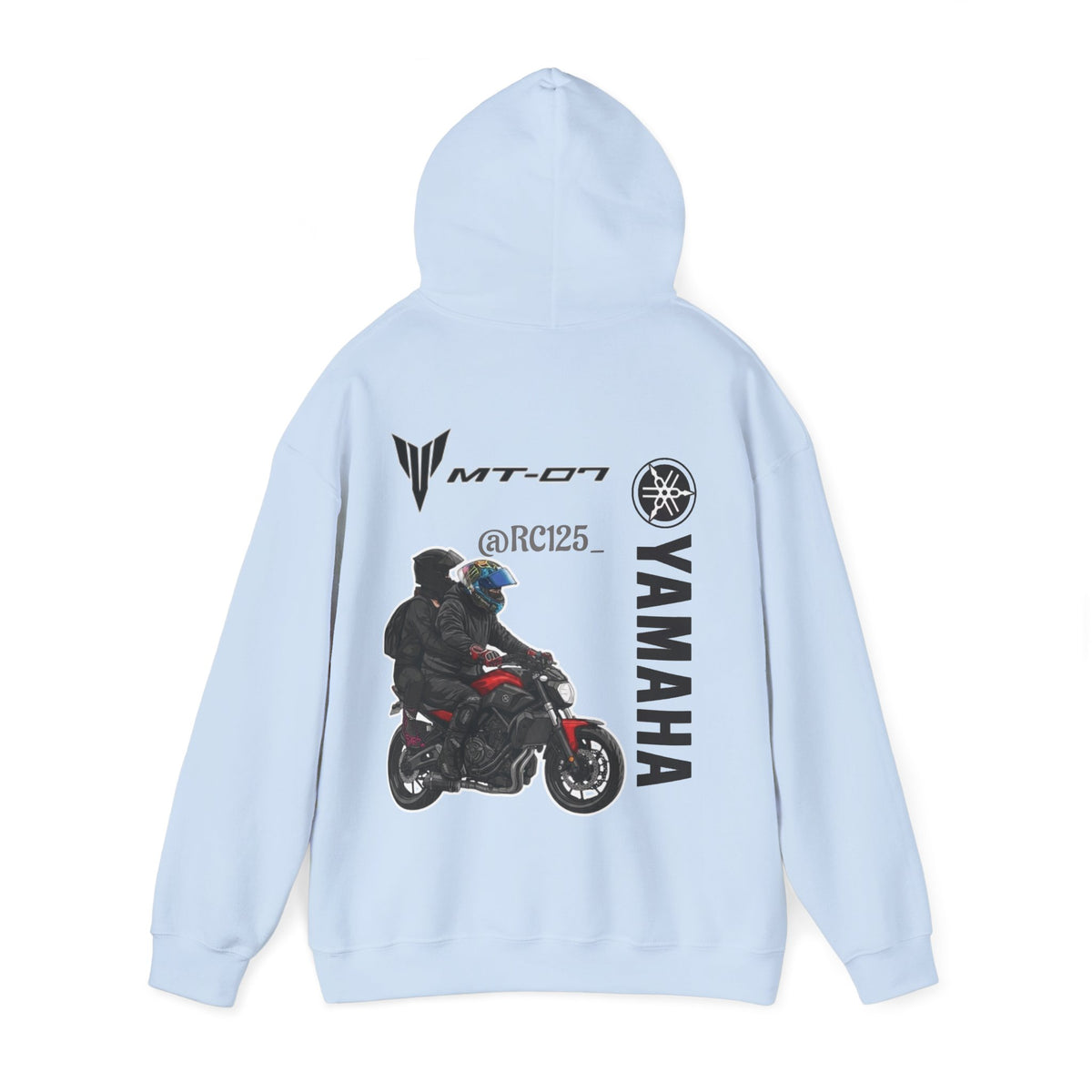 Yamaha MT-07 Rider Hoodie — MT07 RC125 Motorcycle Graphic Sweatshirt
