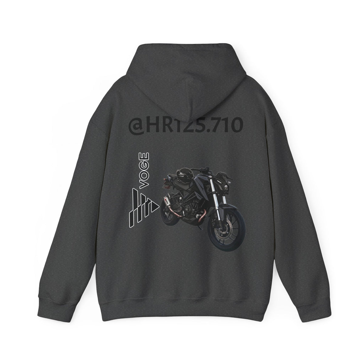 @HR125.710 Custom Hoodie — Vogue Bike Design with Rider Graphic