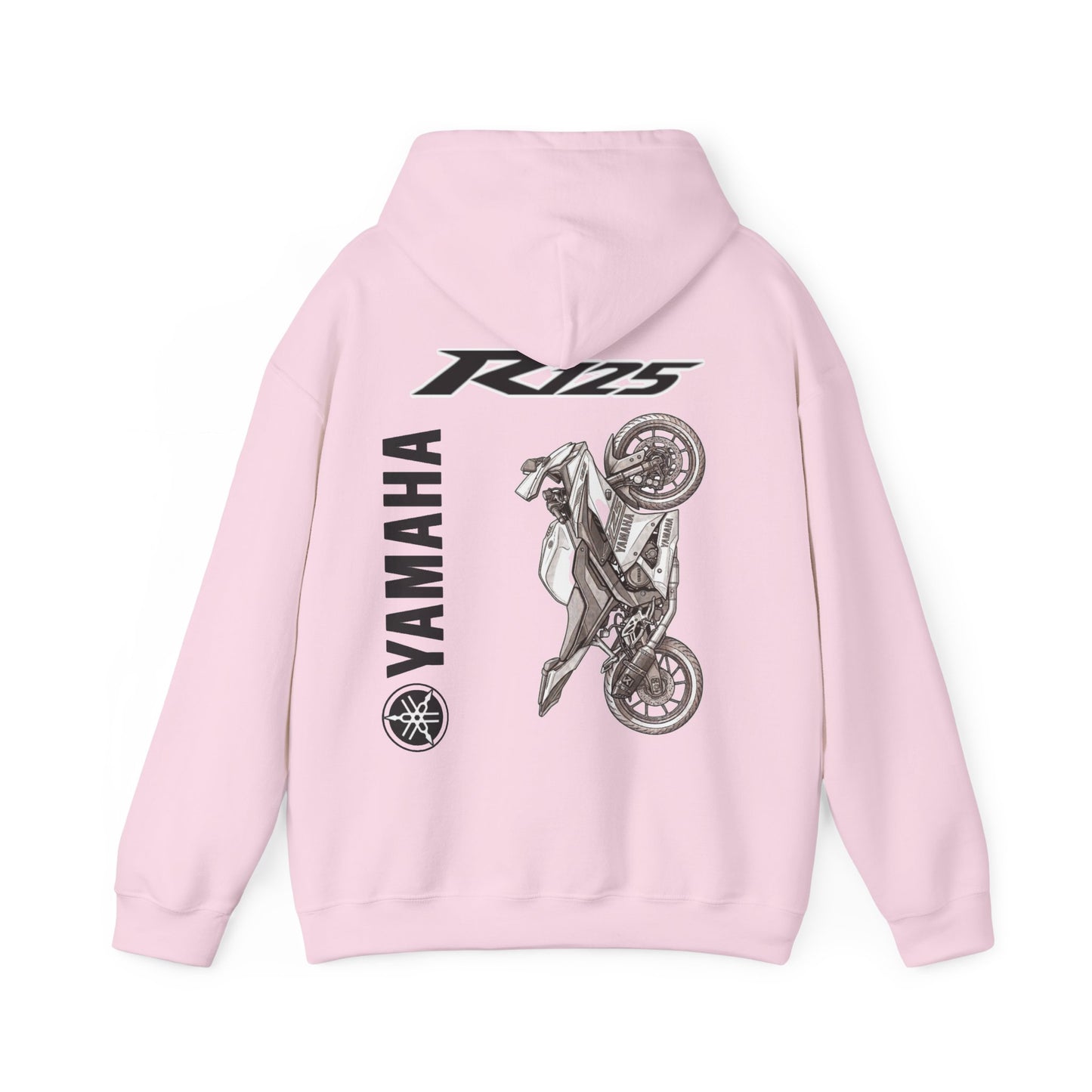 Yamaha R125 Motorcycle Hoodie | R125 Logo Back Print