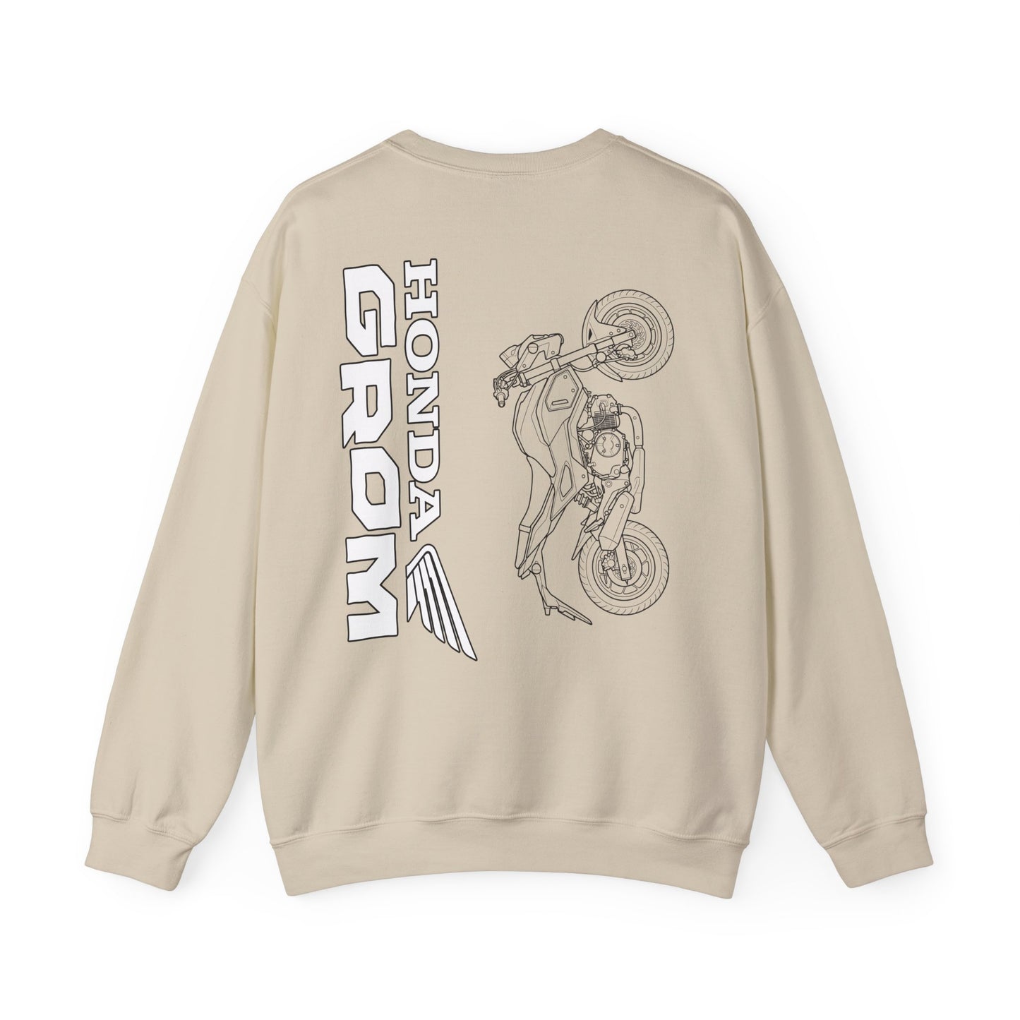 Honda Grom Outline Motorcycle Crewneck Sweatshirt | Moto Graphic