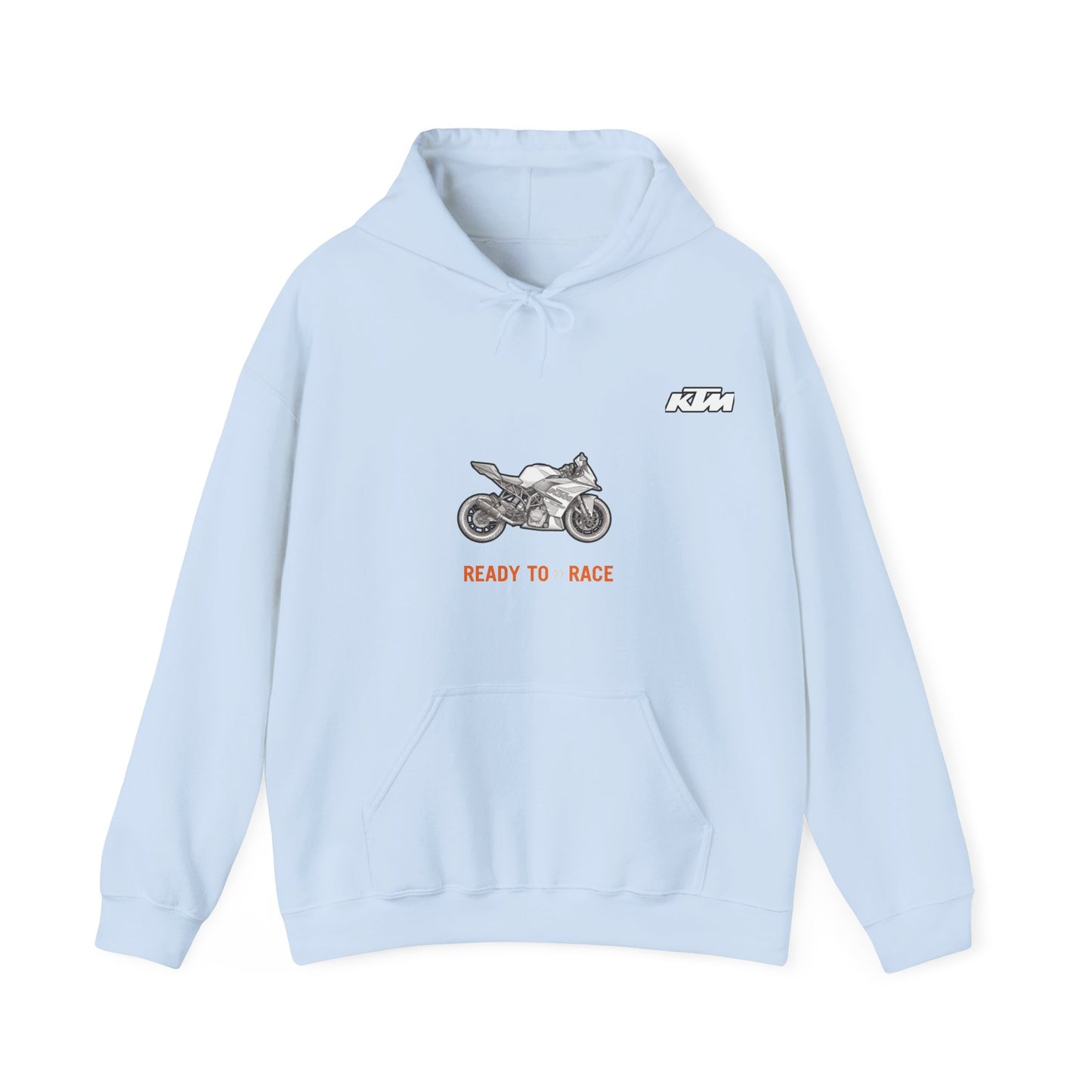 KTM RC 125Ready to Race Motorcycle Hoodie | Racing Bike Graphic Pullover