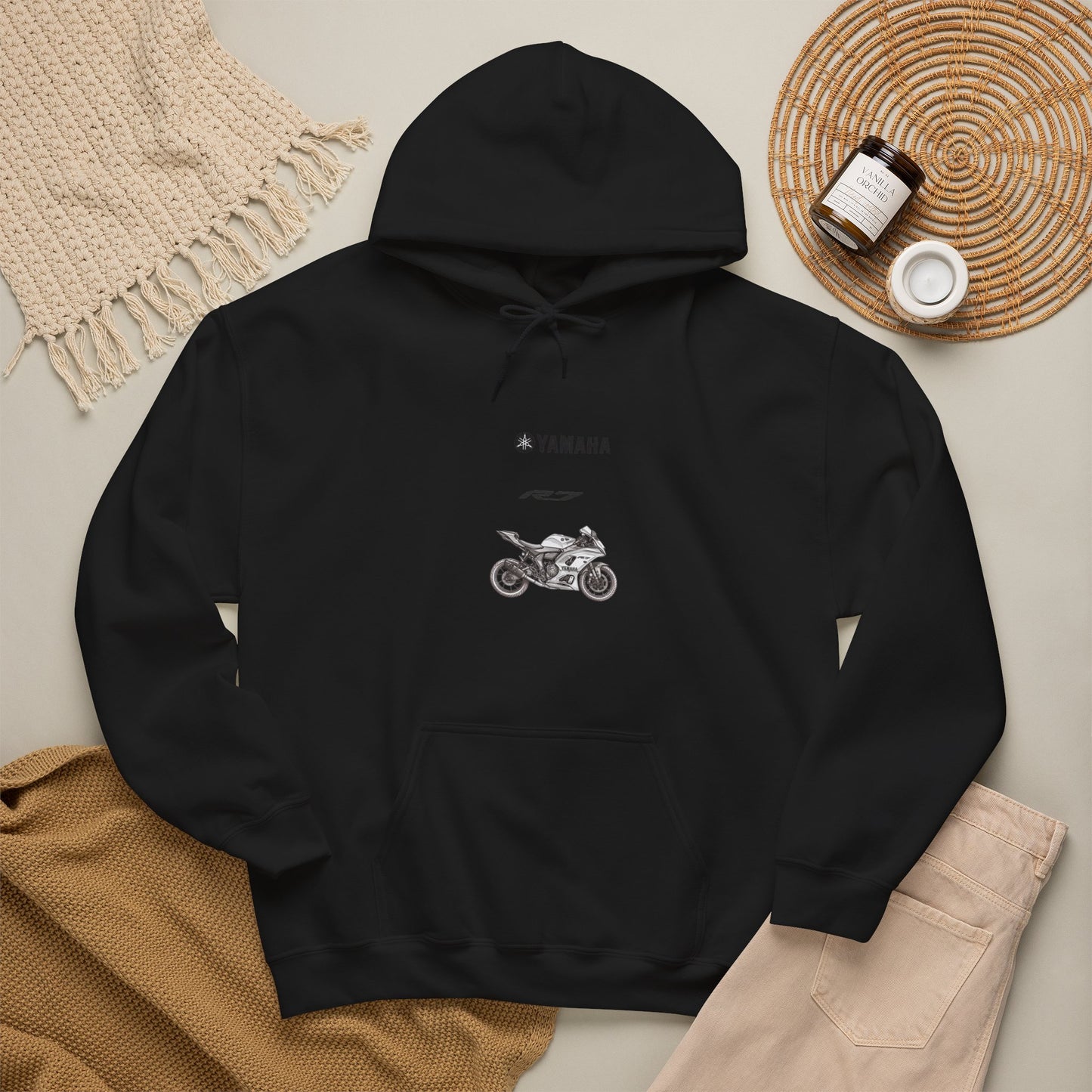 Yamaha R7 sportbike Hoodie | Yamaha logo motorcycle sweatshirt