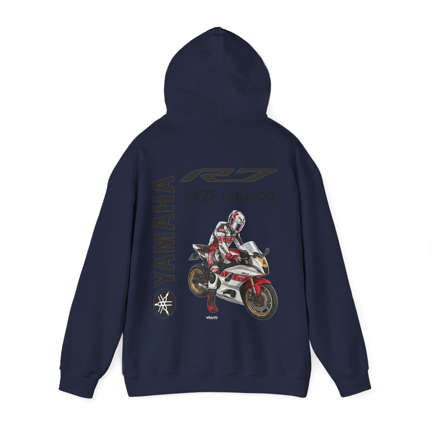 @yzf.rider700 Yamaha R7 Motorcycle Hoodie
