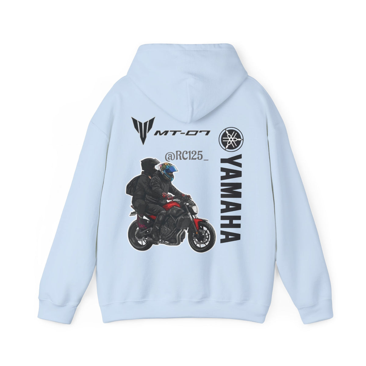 Yamaha MT-07 Rider Hoodie — MT07 RC125 Motorcycle Graphic Sweatshirt
