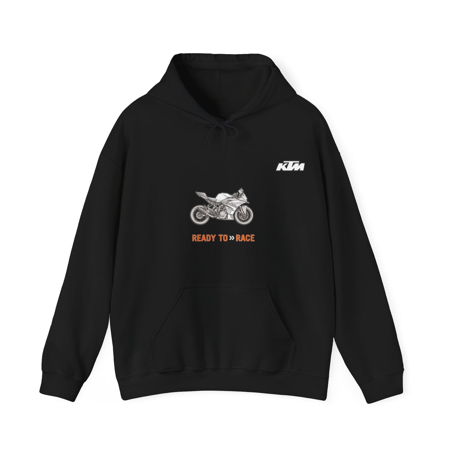 KTM RC 125Ready to Race Motorcycle Hoodie | Racing Bike Graphic Pullover